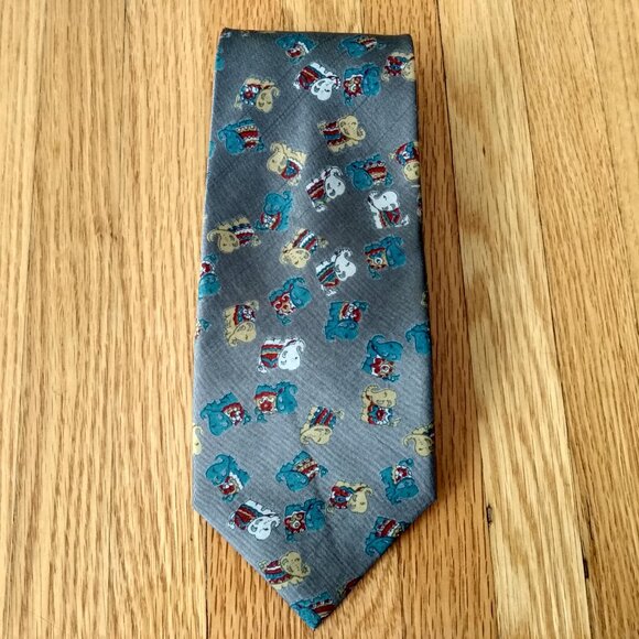 Vintage Thai Elephant Silk Neck Tie T. Shinawatra Made in Thailand Necktie - Picture 2 of 12